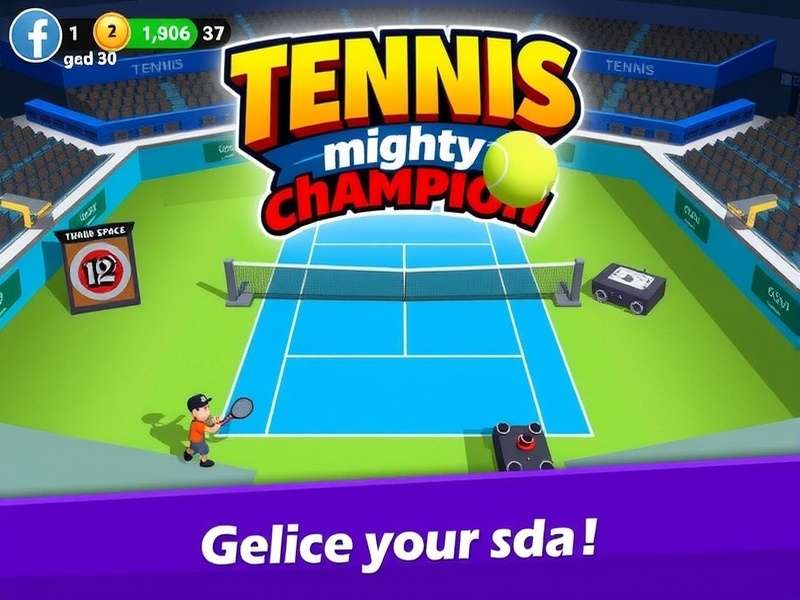 Tennis Mighty Champion Gameplay Screenshot